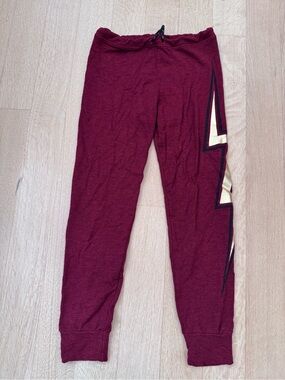 Sundry ladies  Maroon Jogger Pants with Lightning Accent size 3 sweatpants comfy